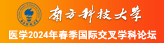 淫荡视频免费南方科技大学医学2024年春季国际交叉学科论坛